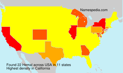 Surname Hemal in USA Surname Hemal in USA
