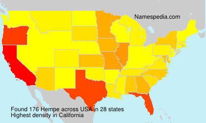 Surname Hempe in USA Surname Hempe in USA