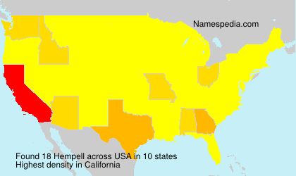 Surname Hempell in USA Surname Hempell in USA