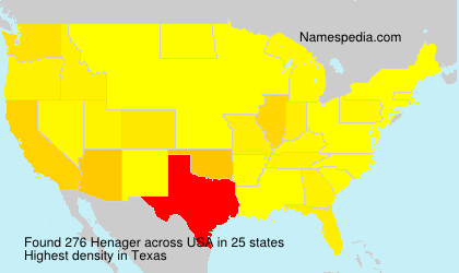 Surname Henager in USA Surname Henager in USA