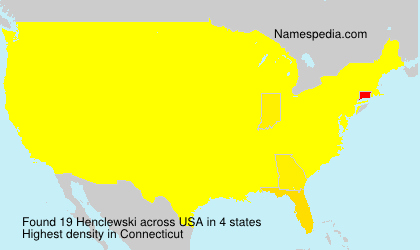 Surname Henclewski in USA Surname Henclewski in USA