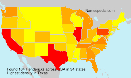 Surname Hendericks in USA Surname Hendericks in USA