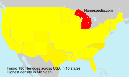 Surname Hendges in USA Surname Hendges in USA