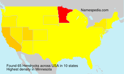 Surname Hendrycks in USA Surname Hendrycks in USA