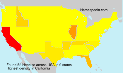 Surname Heneise in USA Surname Heneise in USA
