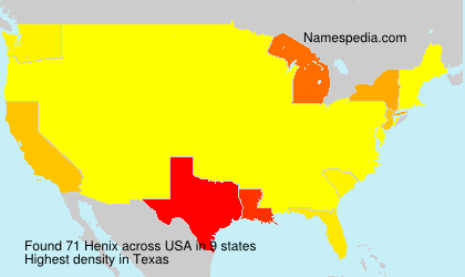 Surname Henix in USA Surname Henix in USA