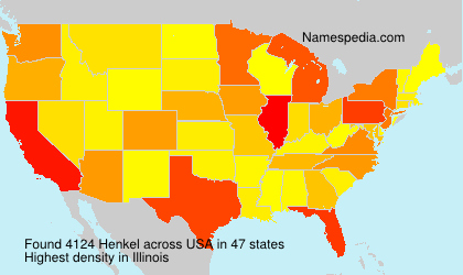 Surname Henkel in USA