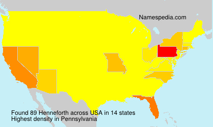 Surname Henneforth in USA Surname Henneforth in USA