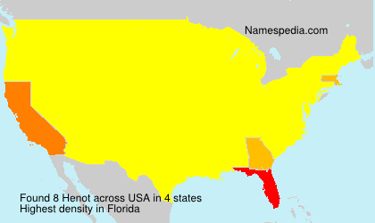 Surname Henot in USA Surname Henot in USA
