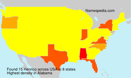 Surname Henrico in USA Surname Henrico in USA