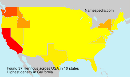 Surname Henricus in USA Surname Henricus in USA