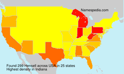 Surname Hensell in USA Surname Hensell in USA