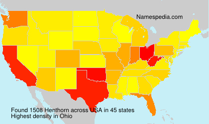 Surname Henthorn in USA Surname Henthorn in USA