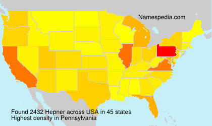 Surname Hepner in USA Surname Hepner in USA