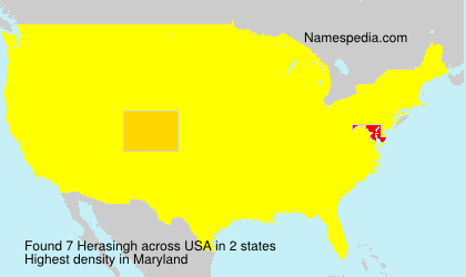 Surname Herasingh in USA Surname Herasingh in USA