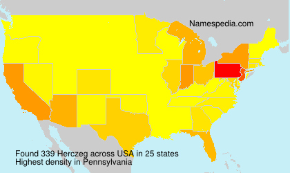 Surname Herczeg in USA Surname Herczeg in USA