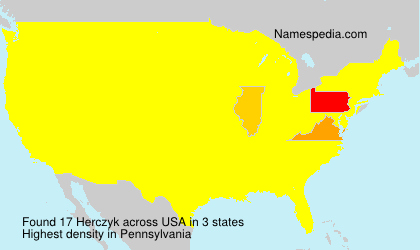 Surname Herczyk in USA Surname Herczyk in USA