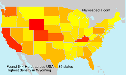 Surname Herdt in USA Surname Herdt in USA