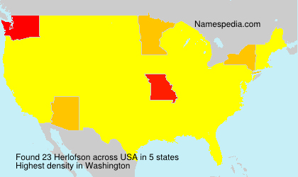 Surname Herlofson in USA Surname Herlofson in USA