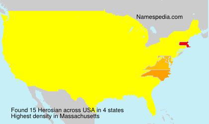Surname Herosian in USA Surname Herosian in USA