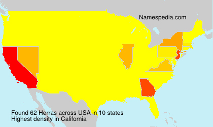 Surname Herras in USA Surname Herras in USA