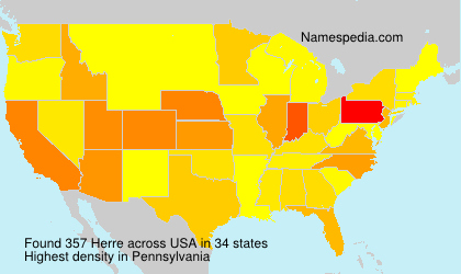 Surname Herre in USA Surname Herre in USA