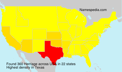 Surname Herriage in USA Surname Herriage in USA