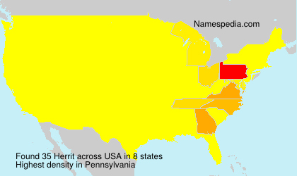 Surname Herrit in USA Surname Herrit in USA