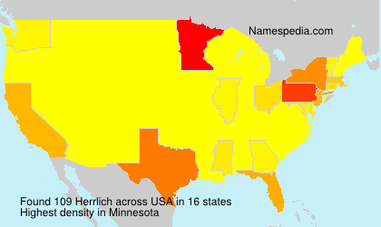 Surname Herrlich in USA Surname Herrlich in USA