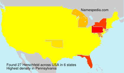 Surname Herschfeld in USA Surname Herschfeld in USA