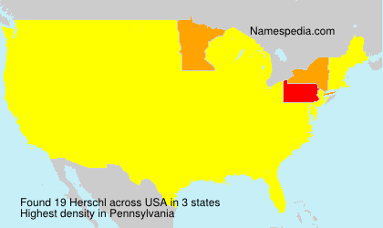 Surname Herschl in USA Surname Herschl in USA