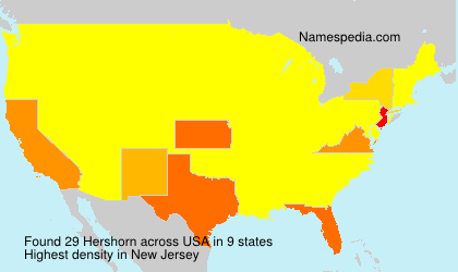 Surname Hershorn in USA Surname Hershorn in USA