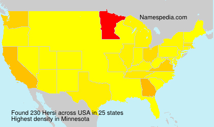 Surname Hersi in USA Surname Hersi in USA
