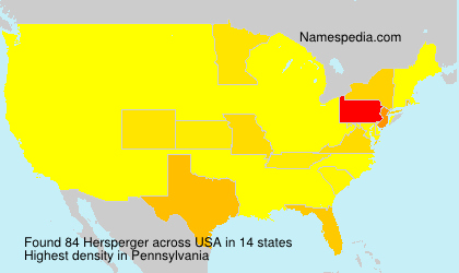 Surname Hersperger in USA Surname Hersperger in USA
