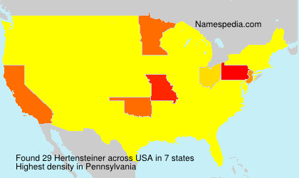 Surname Hertensteiner in USA Surname Hertensteiner in USA
