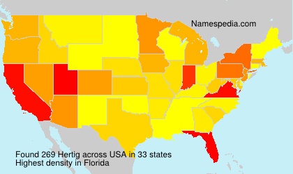 Surname Hertig in USA Surname Hertig in USA