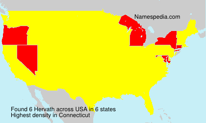 Surname Hervath in USA Surname Hervath in USA