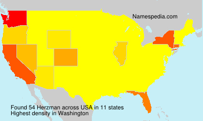 Surname Herzman in USA