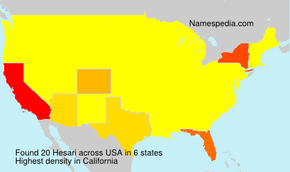 Surname Hesari in USA