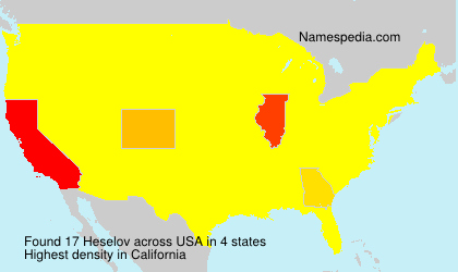 Surname Heselov in USA Surname Heselov in USA