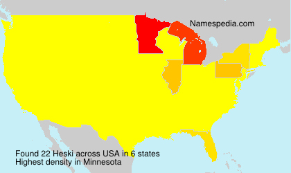 Surname Heski in USA Surname Heski in USA