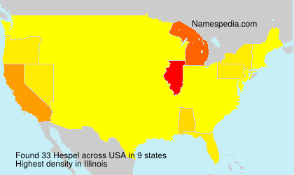 Surname Hespel in USA Surname Hespel in USA