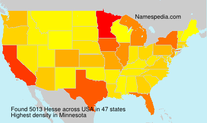 Surname Hesse in USA Surname Hesse in USA