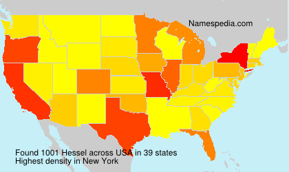 Surname Hessel in USA
