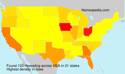 Surname Hesseling in USA Surname Hesseling in USA