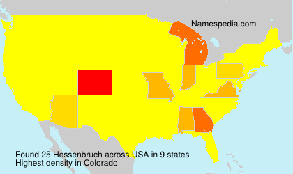 Surname Hessenbruch in USA Surname Hessenbruch in USA