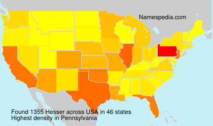 Surname Hesser in USA Surname Hesser in USA