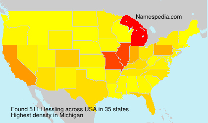 Surname Hessling in USA Surname Hessling in USA