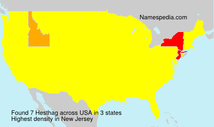 Surname Hesthag in USA Surname Hesthag in USA