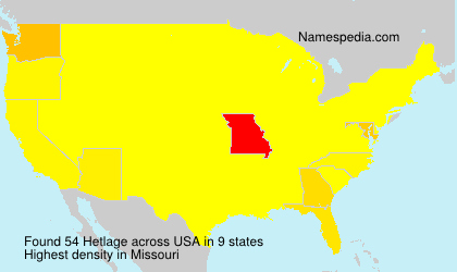 Surname Hetlage in USA Surname Hetlage in USA